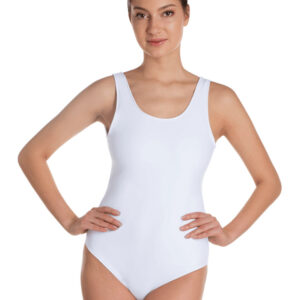 All-Over Print Women's One-Piece Swimsuit (White Stitch)